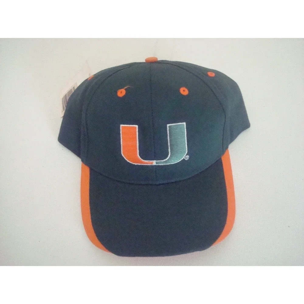 MIAMI HURRICANES CANES    00s‎ 90S  HAT CAP VINTAGE DEADSTOCK B4